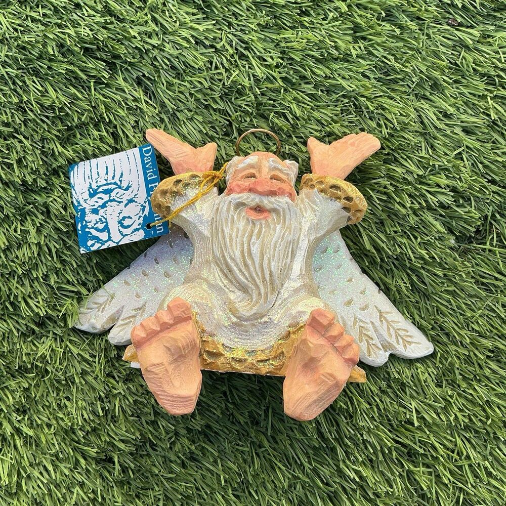 David Frykman All That Glitters Santa Angel Shelf Sitter DF3242 1996 Tag